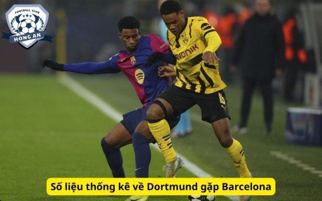 Số liệu thống kê về Dortmund gặp Barcelona