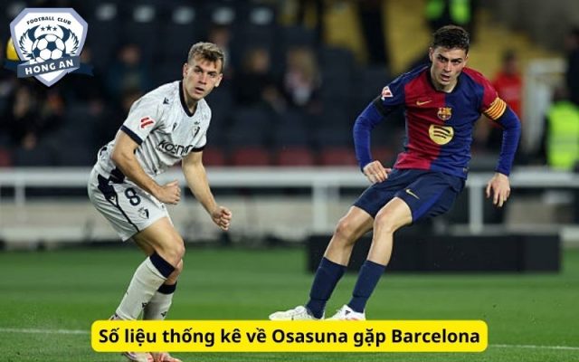 Số liệu thống kê về Osasuna gặp Barcelona